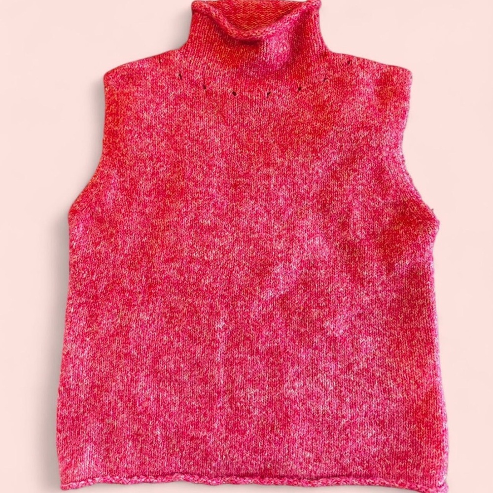 Zara Vibrant Pink Turtleneck Sweater